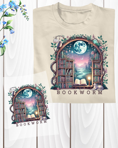 Bookworm Funny Heat Transfer
