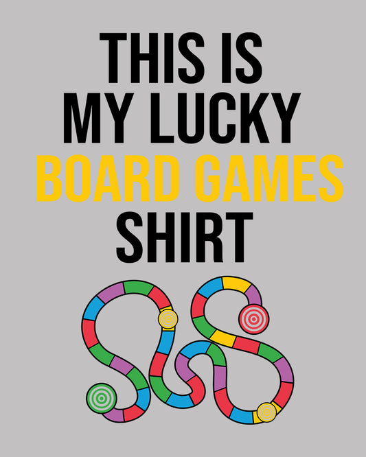 This is My Lucky Board Games Shirt DTF Transfer Film