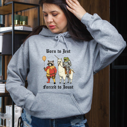 Born to Jest Forced to Joust DTF Transfer Ready to Press, Funny Medieval Meme Heat Transfer For Shirt, Sarcastic Humor UV Sticker Prints