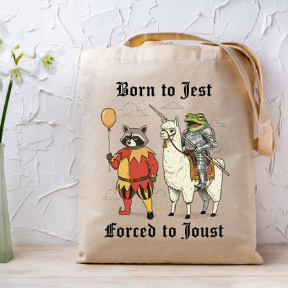 Born to Jest Forced to Joust DTF Transfer Ready to Press, Funny Medieval Meme Heat Transfer For Shirt, Sarcastic Humor UV Sticker Prints