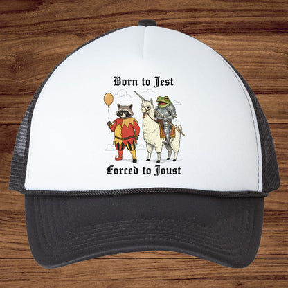 Born to Jest Forced to Joust DTF Transfer Ready to Press, Funny Medieval Meme Heat Transfer For Shirt, Sarcastic Humor UV Sticker Prints