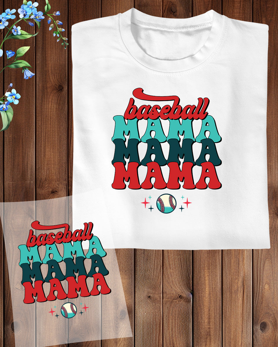 Baseball Mama Trendy Gift DTF Transfer Film