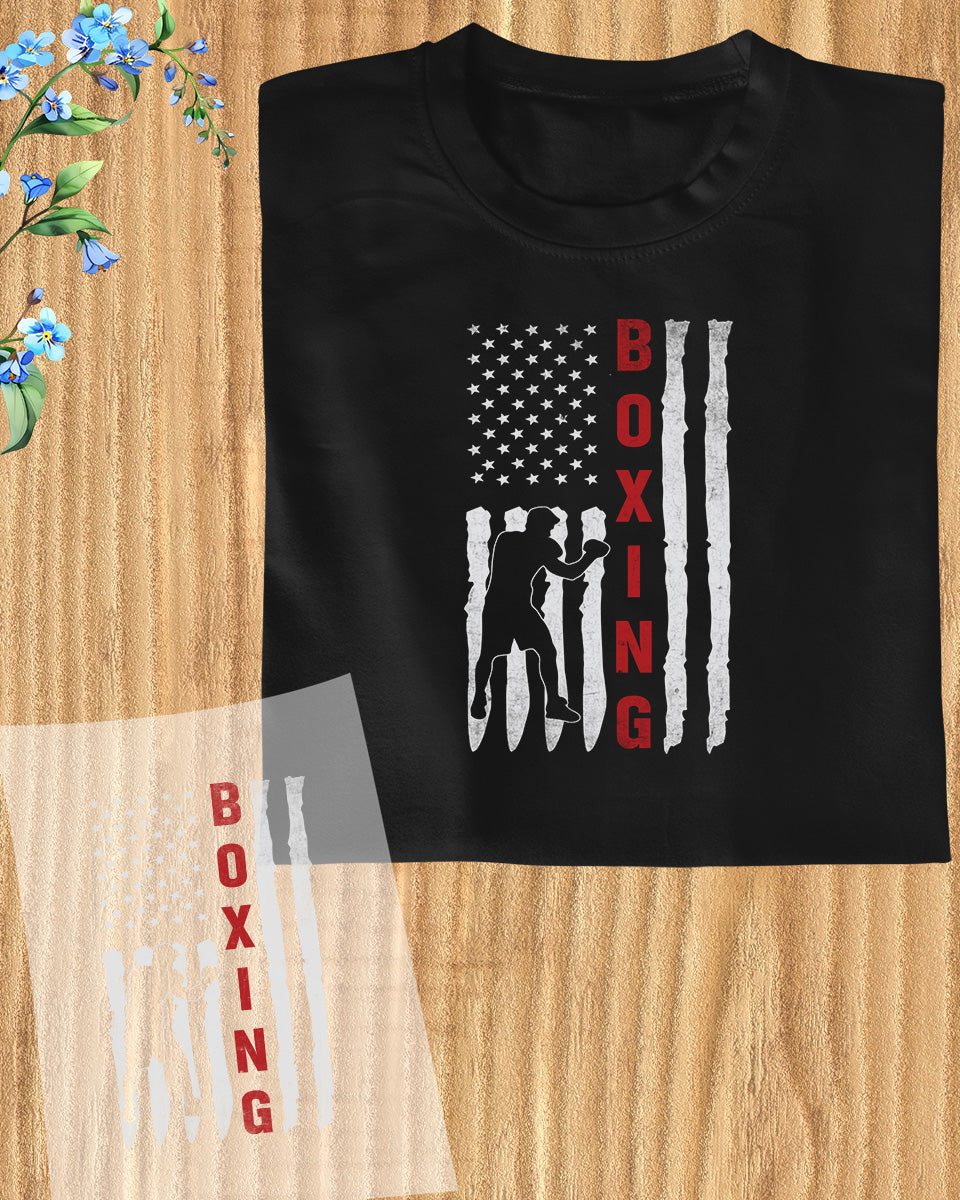 American Boxer Flag DTF Transfer Film