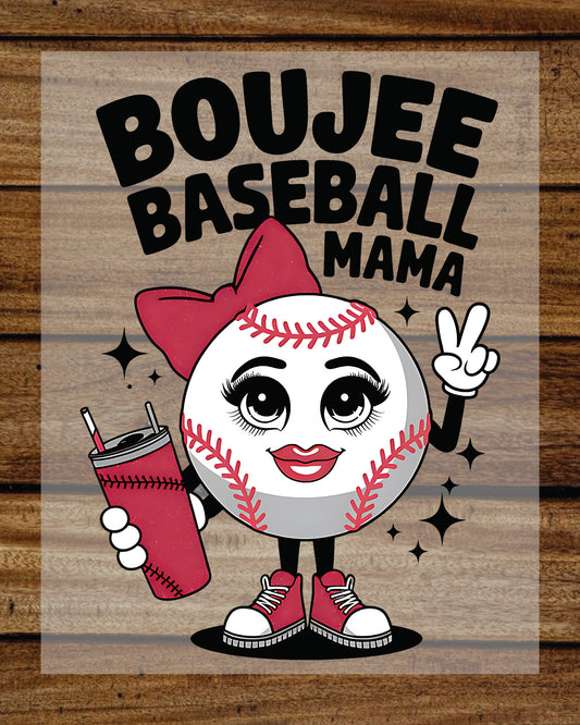 Boujee Baseball Mama DTF Transfer
