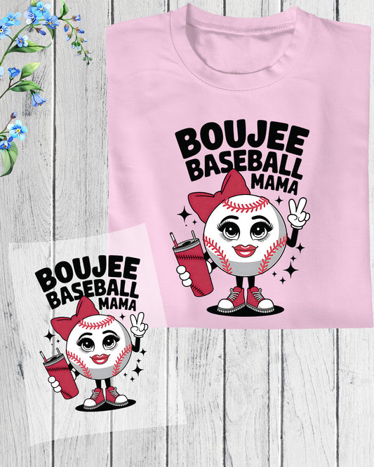 Boujee Baseball Mama DTF Transfer