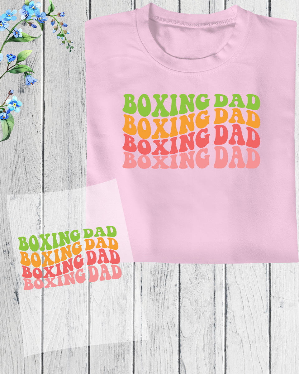 Boxing Dad Gifts Trendy DTF Transfer Film