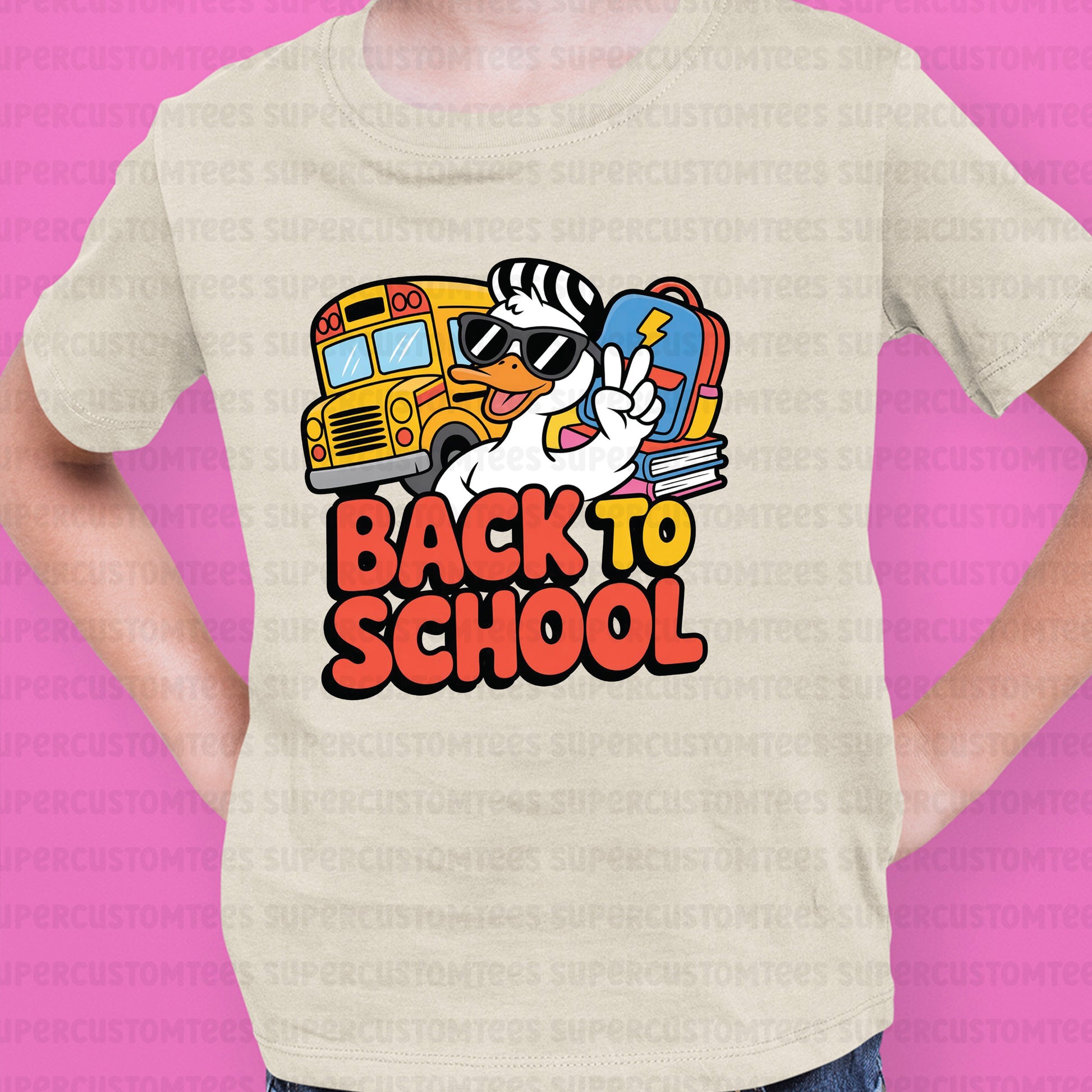 Boys Back to School DTF Transfer Ready to Press