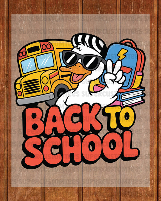 Boys Back to School DTF Transfer Ready to Press