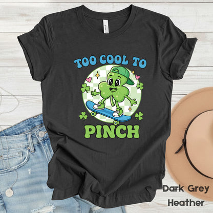 Boys St Patrick’s Day Shirts Too Cool to Pinch Shamrock Sweatshirt Saint Patrick Party Tees Irish Green Sweater For Men Women Kids