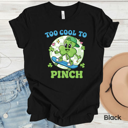 Boys St Patrick’s Day Shirts Too Cool to Pinch Shamrock Sweatshirt Saint Patrick Party Tees Irish Green Sweater For Men Women Kids