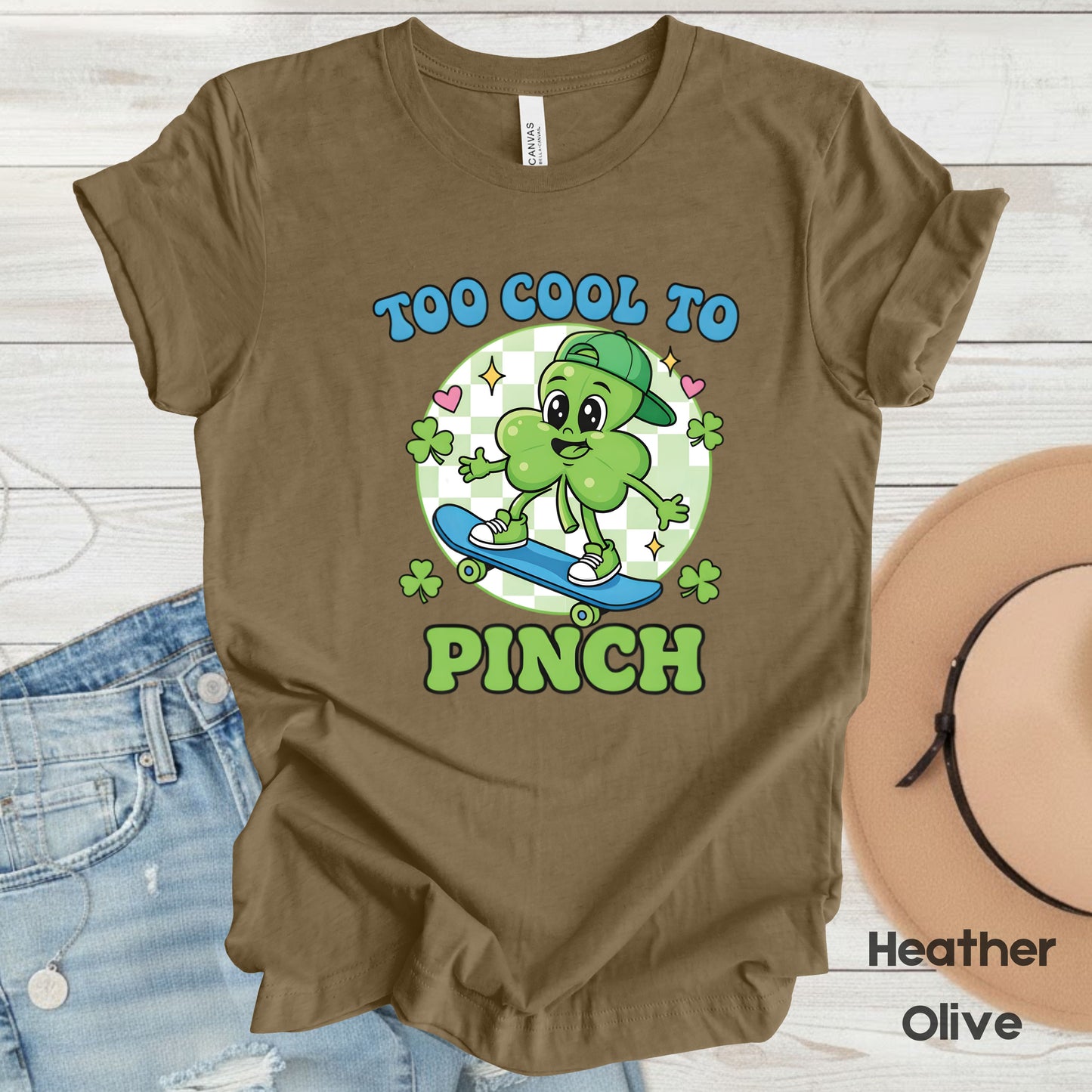 Boys St Patrick’s Day Shirts Too Cool to Pinch Shamrock Sweatshirt Saint Patrick Party Tees Irish Green Sweater For Men Women Kids