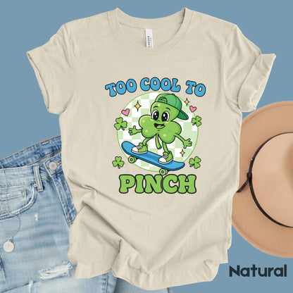 Boys St Patrick’s Day Shirts Too Cool to Pinch Shamrock Sweatshirt Saint Patrick Party Tees Irish Green Sweater For Men Women Kids