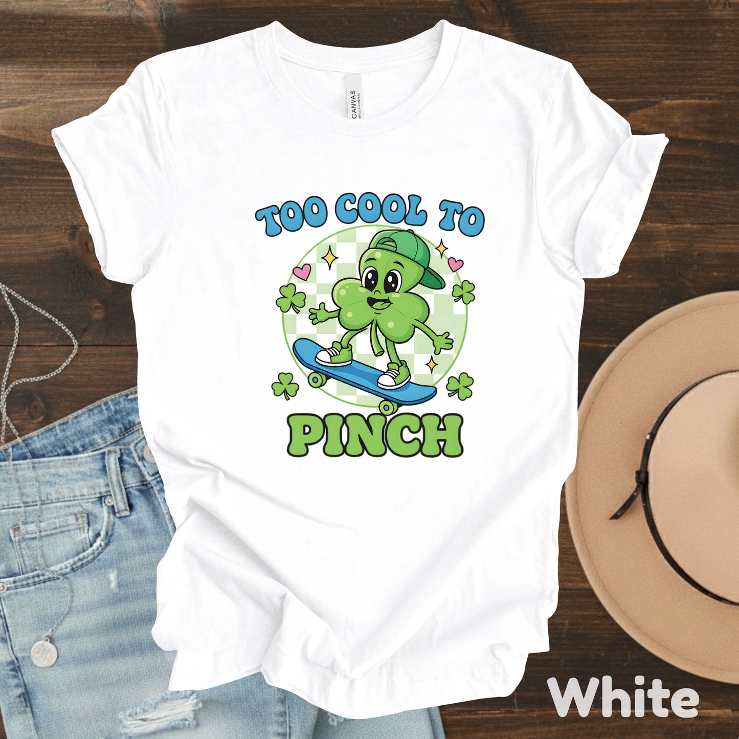 Boys St Patrick’s Day Shirts Too Cool to Pinch Shamrock Sweatshirt Saint Patrick Party Tees Irish Green Sweater For Men Women Kids