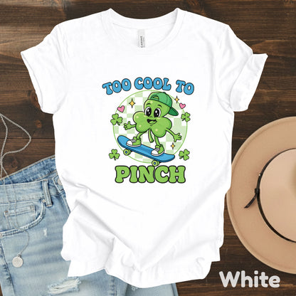 Boys St Patrick’s Day Shirts Too Cool to Pinch Shamrock Sweatshirt Saint Patrick Party Tees Irish Green Sweater For Men Women Kids