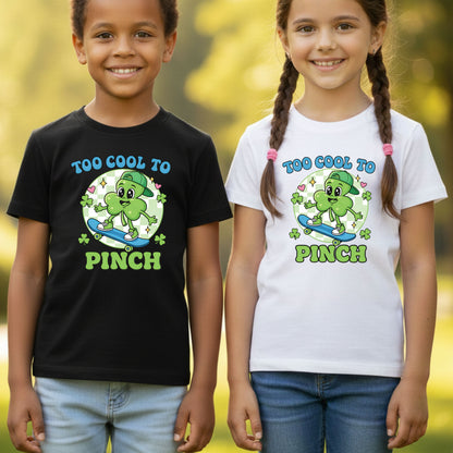 Boys St Patrick’s Day Shirts Too Cool to Pinch Shamrock Sweatshirt Saint Patrick Party Tees Irish Green Sweater For Men Women Kids