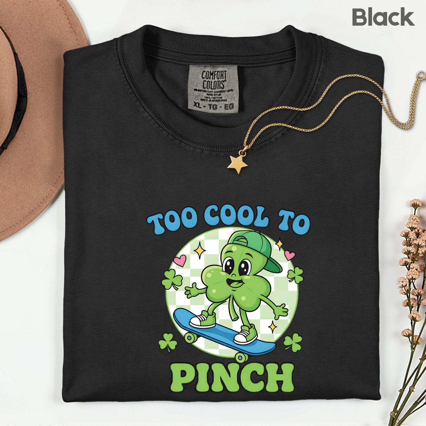 Boys St Patrick’s Day Shirts Too Cool to Pinch Shamrock Sweatshirt Saint Patrick Party Tees Irish Green Sweater For Men Women Kids