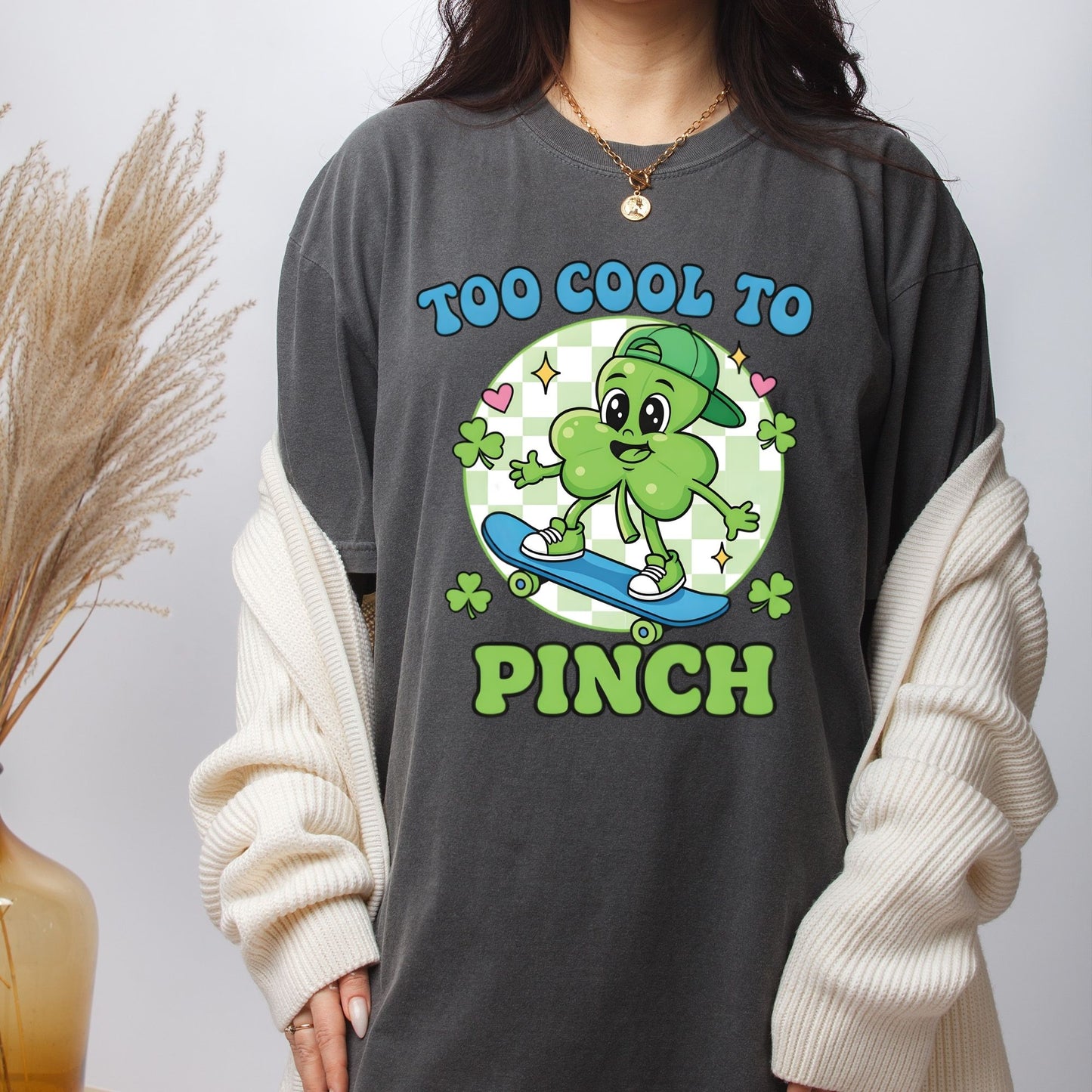 Boys St Patrick’s Day DTF Transfer ready to Press Too Cool to Pinch Heat Transfer for Shirts Irish UV Sticker Prints Iron on Transfer