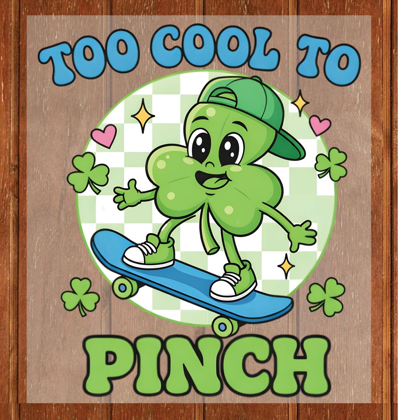 Boys St Patrick’s Day DTF Transfer ready to Press Too Cool to Pinch Heat Transfer for Shirts Irish UV Sticker Prints Iron on Transfer