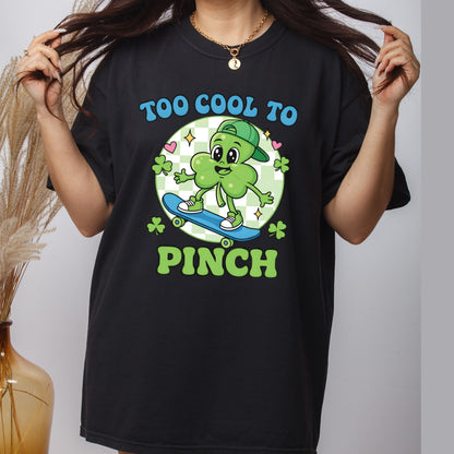 Boys St Patrick’s Day DTF Transfer ready to Press Too Cool to Pinch Heat Transfer for Shirts Irish UV Sticker Prints Iron on Transfer