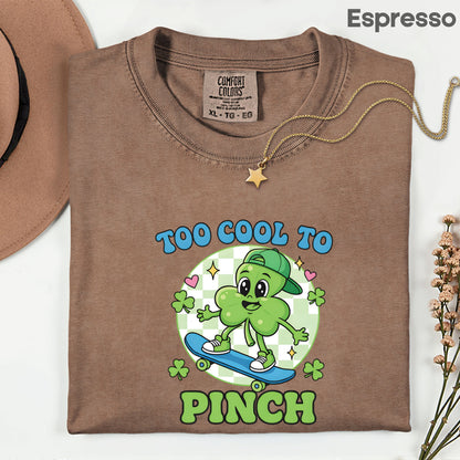 Boys St Patrick’s Day Shirts Too Cool to Pinch Shamrock Sweatshirt Saint Patrick Party Tees Irish Green Sweater For Men Women Kids