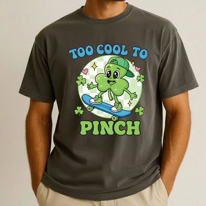 Boys St Patrick’s Day DTF Transfer ready to Press Too Cool to Pinch Heat Transfer for Shirts Irish UV Sticker Prints Iron on Transfer