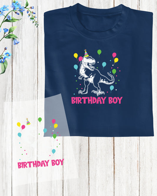 Birthday Boy Dinosaurus DTF Transfer Film