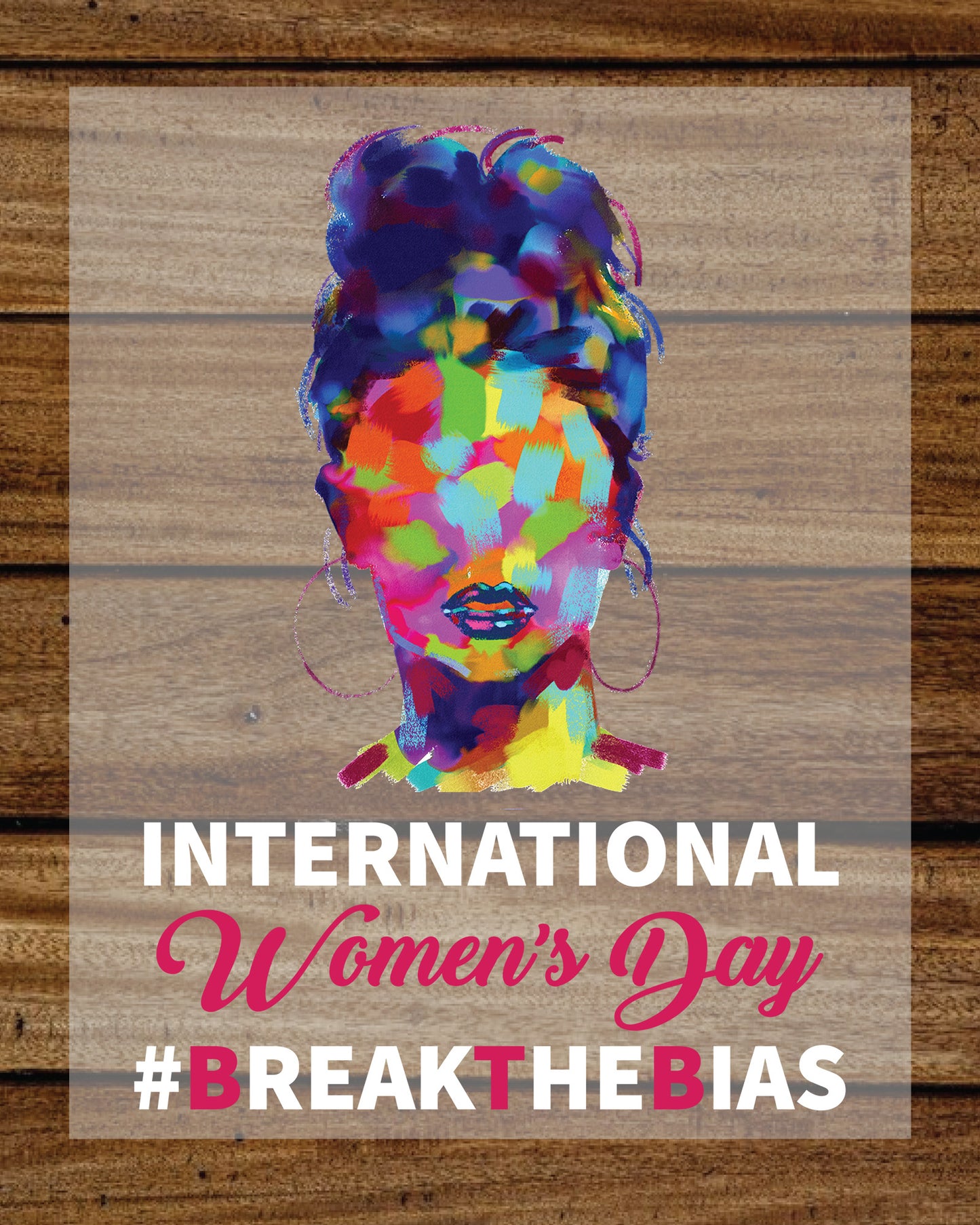 Break The Bias International Women's Day DTF Transfer Film