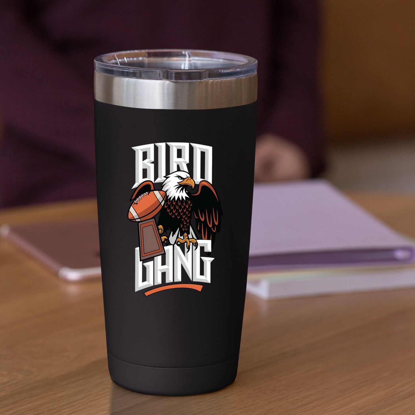 Bird Gang Eagle Football DTF Transfer Ready to Press, Funny Football Heat Transfer For Shirt, Sports UV Sticker Prints