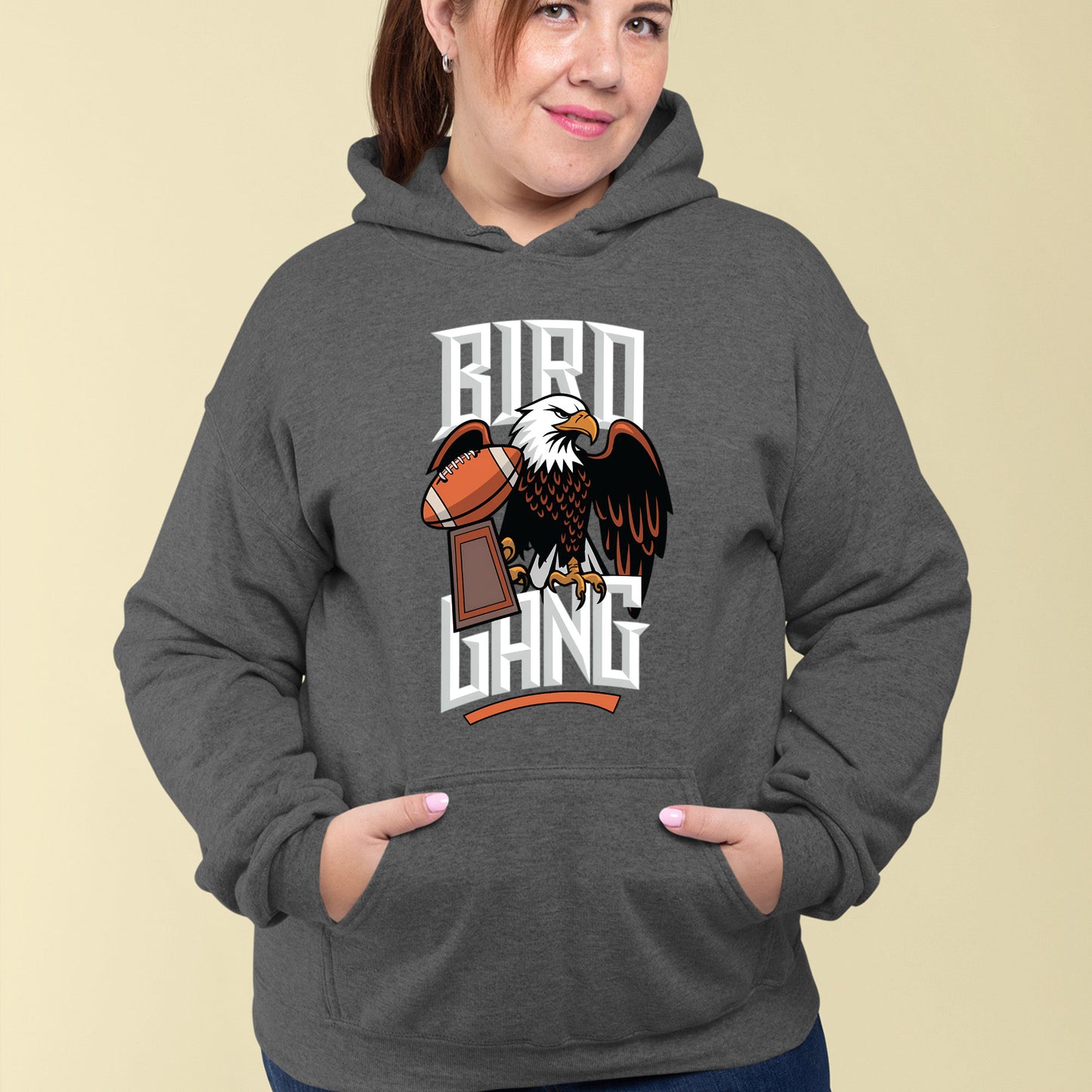 Bird Gang Eagle Football DTF Transfer Ready to Press, Funny Football Heat Transfer For Shirt, Sports UV Sticker Prints