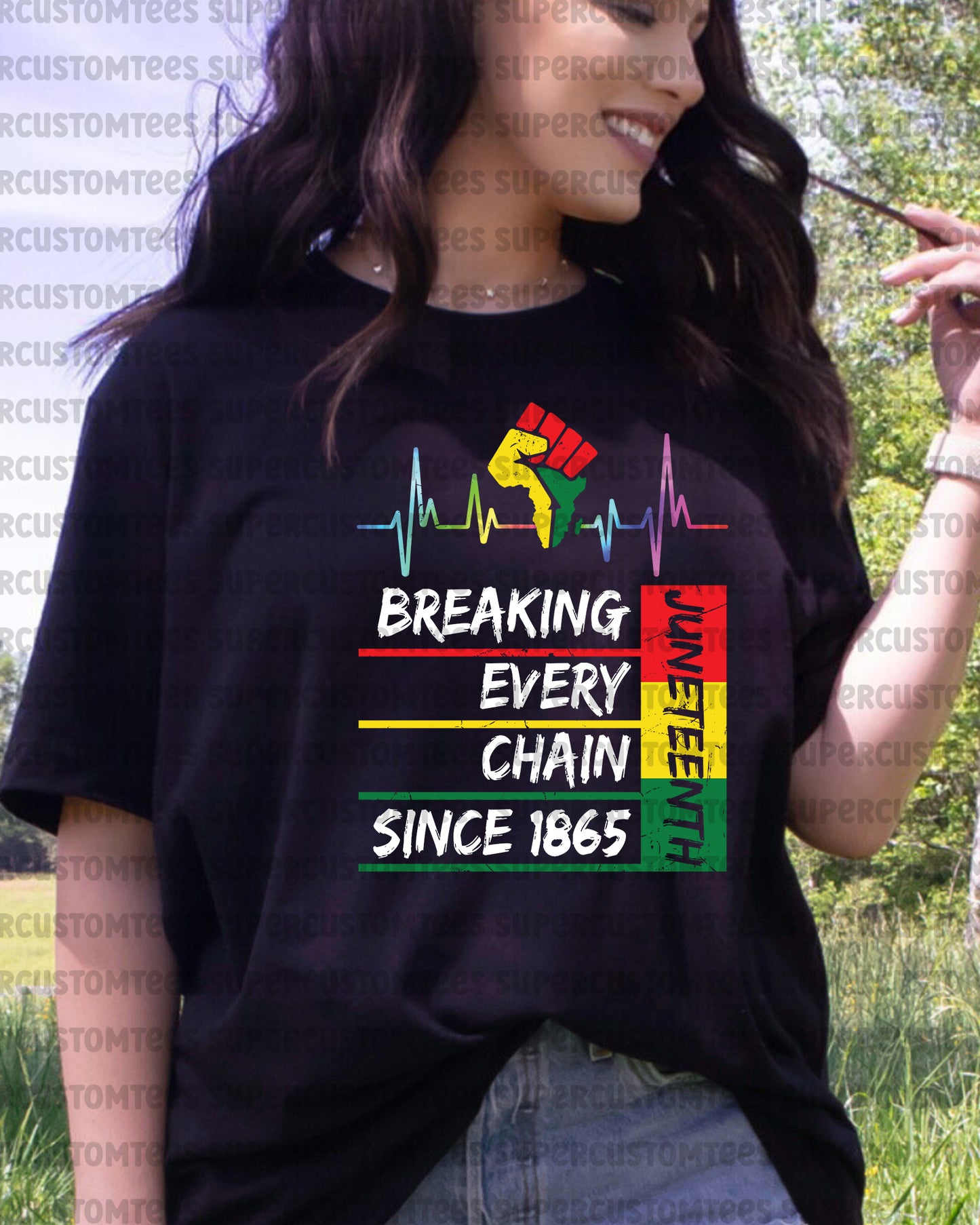 Breaking Every Chain Since 1865 Juneteenth DTF Transfer