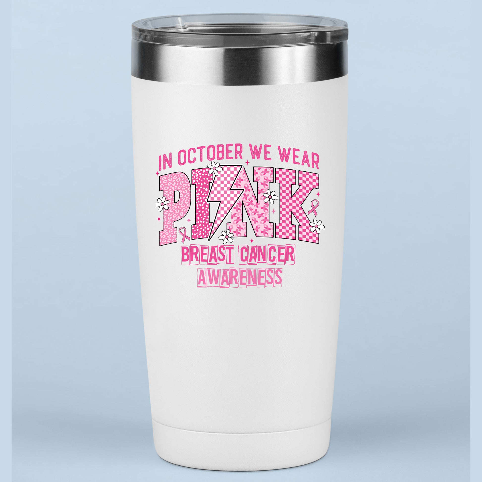 Breast Cancer DTF Transfer In October We Wear Pink