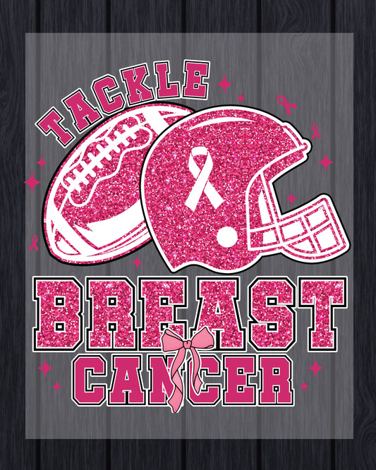Breast Cancer Football DTF Transfer