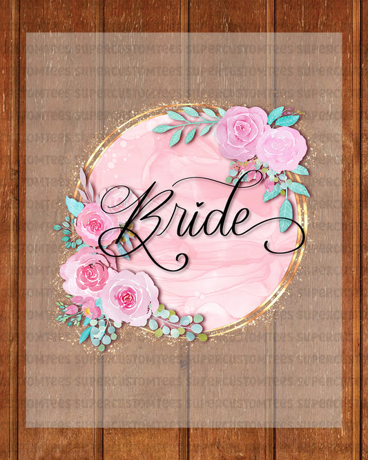 Bride Flower DTF Transfer