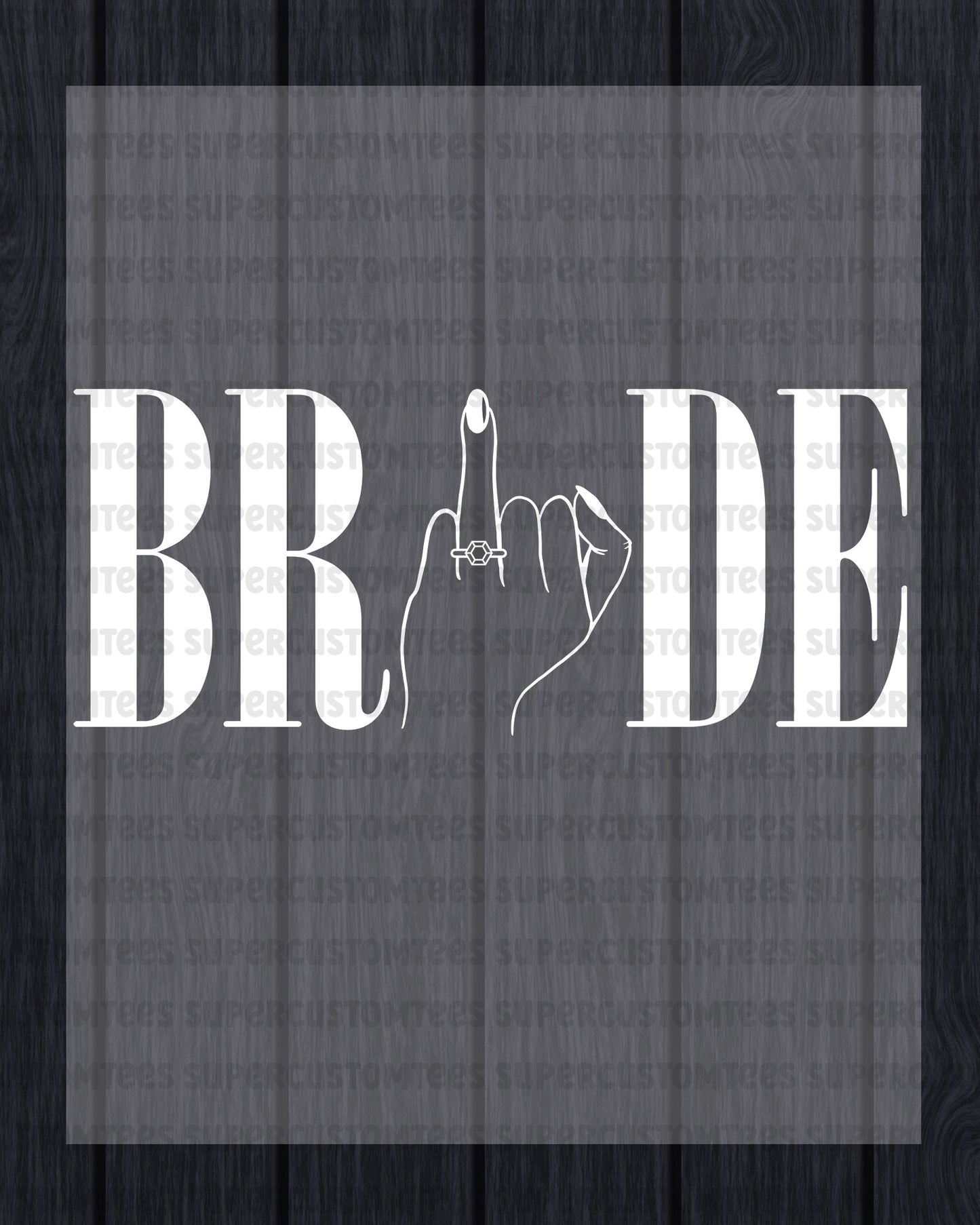 Bride Heat Transfer for Shirts