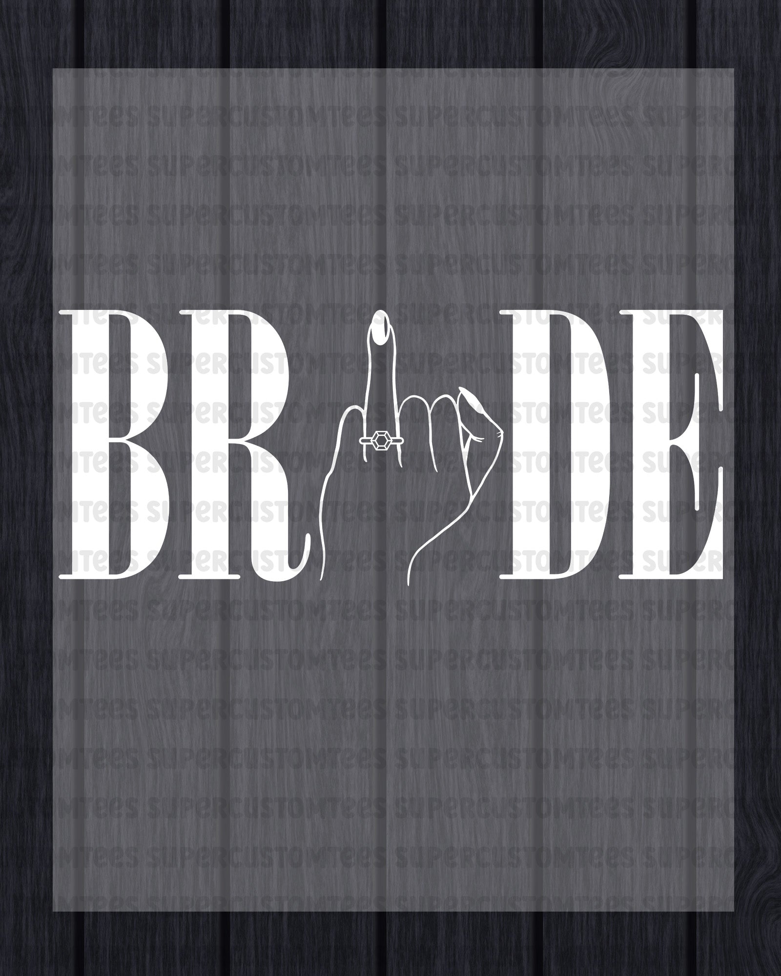Bride Heat Transfer for Shirts