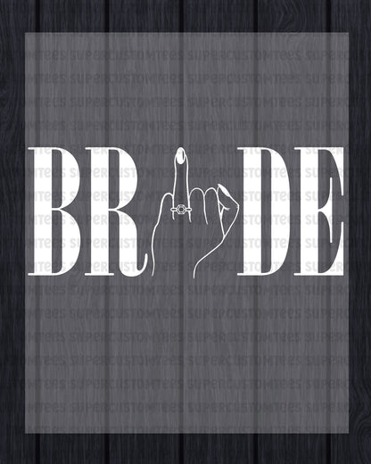 Bride Heat Transfer for Shirts