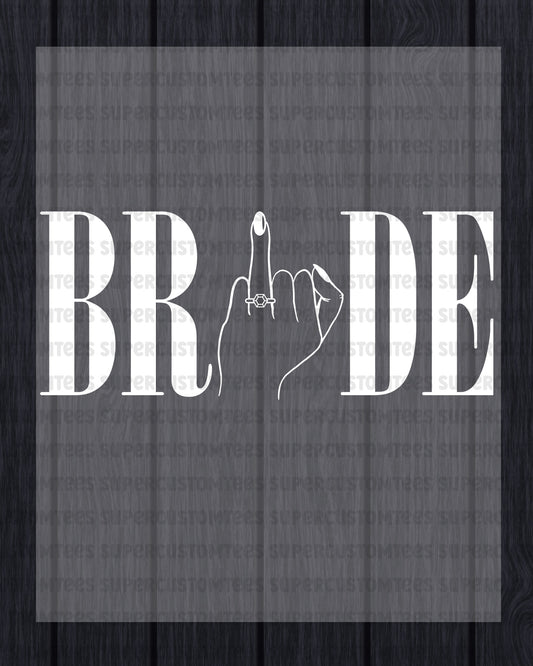 Bride Heat Transfer for Shirts