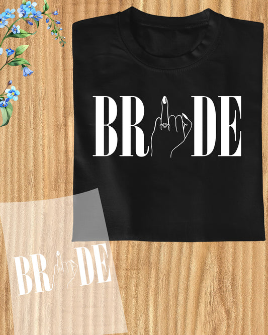 Bride Heat Transfer for Shirts