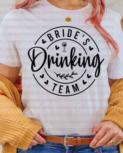 Bride’s Drinking Team Heat Transfer for Shirts