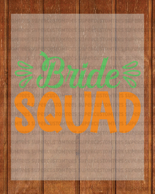 Bride Squad Iron on Transfers for Shirts