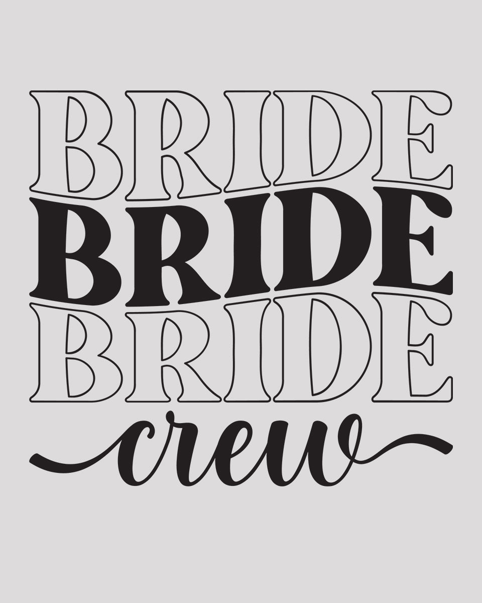 Bride Crew Retro DTF Transfer Film