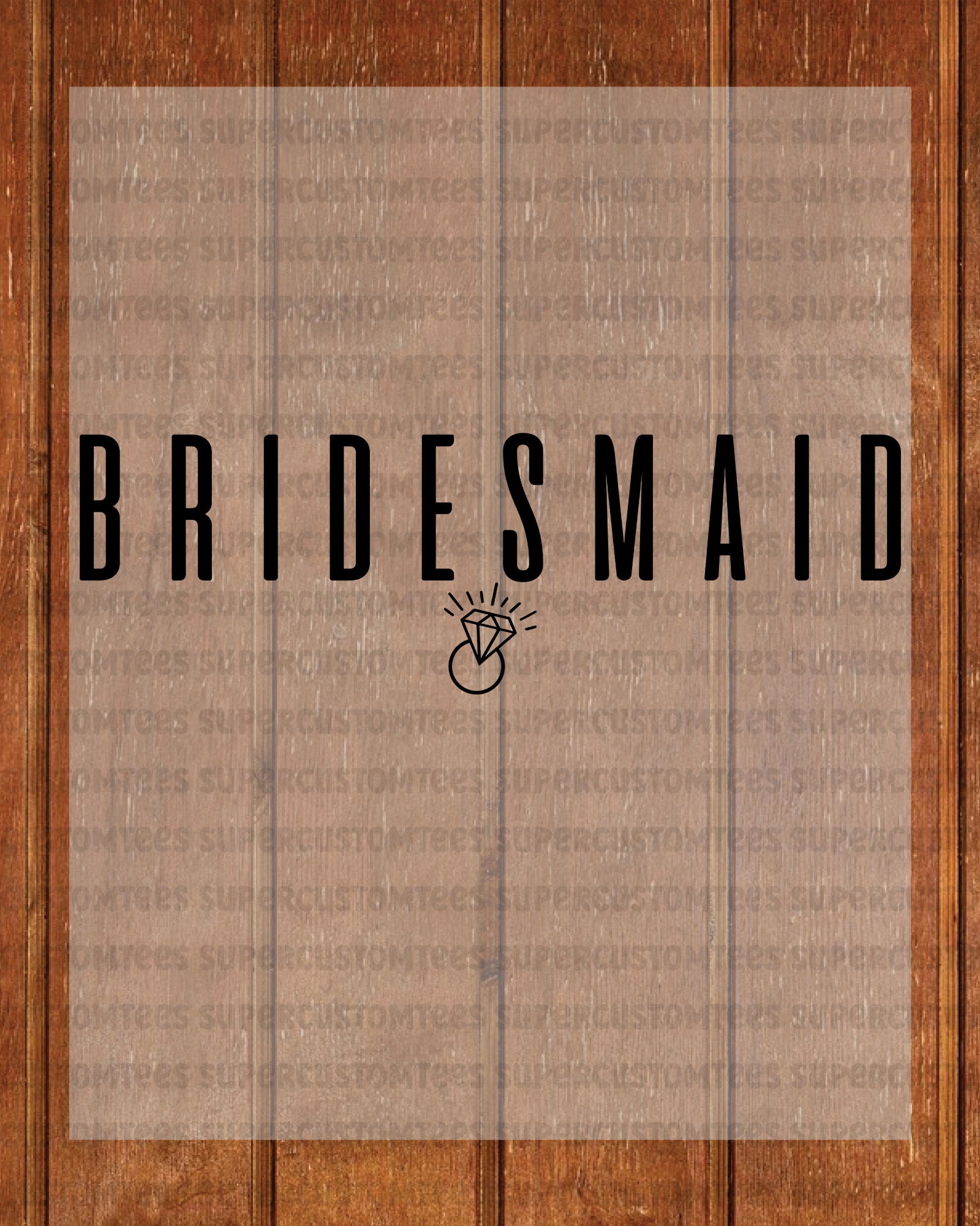 Bridesmaid Gifts Heat Transfer for Shirts