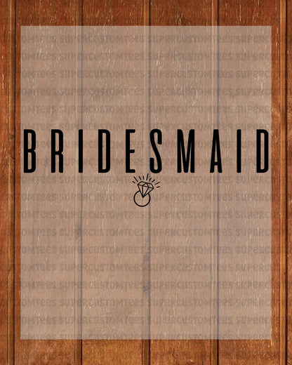 Bridesmaid Gifts Heat Transfer for Shirts