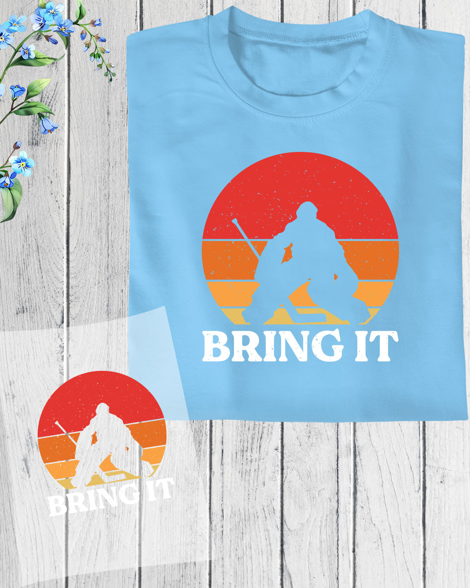 Bring It Ice Hockey DTF Transfer Film