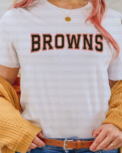Browns DTF Transfer Ready to Press