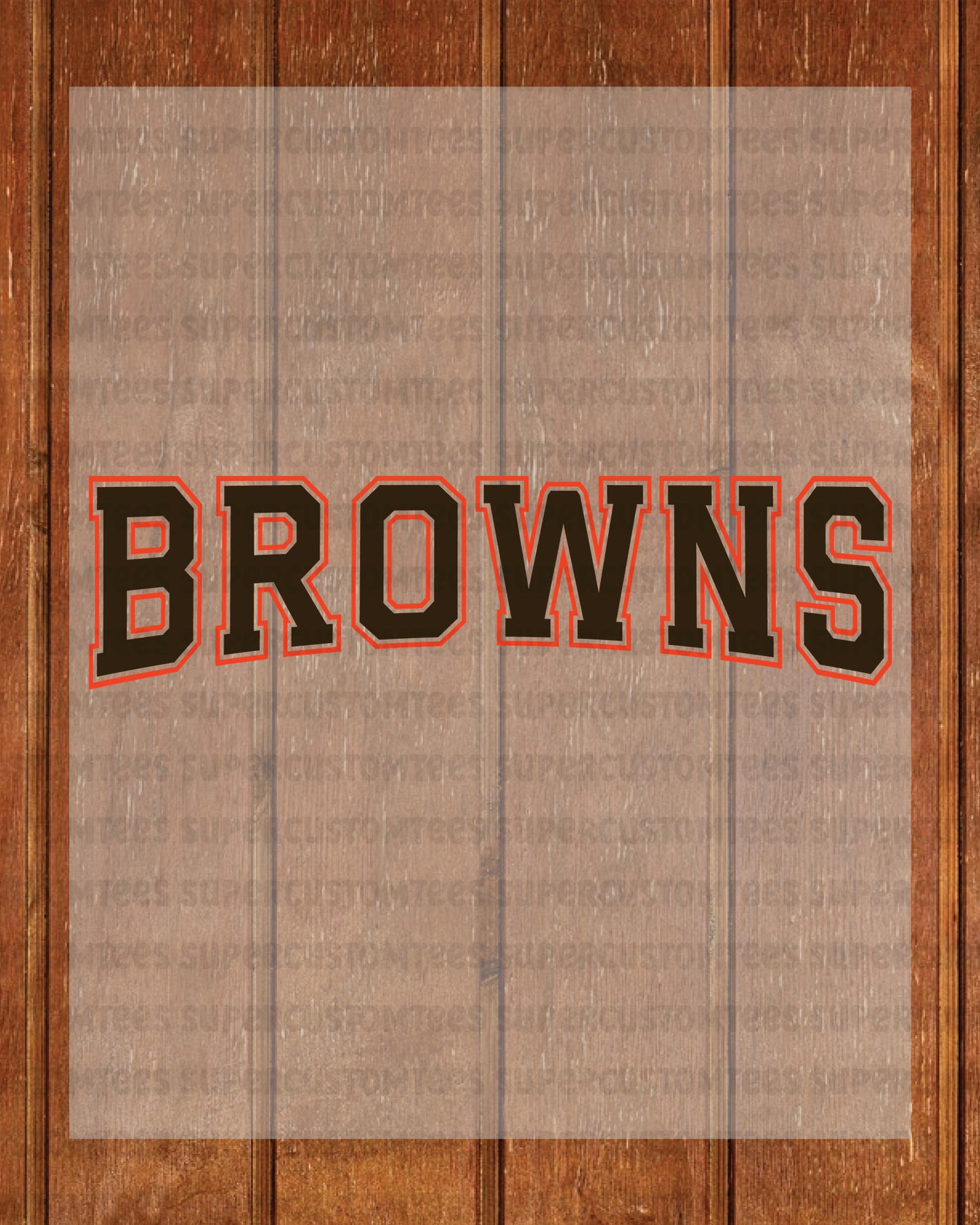 Browns DTF Transfer Ready to Press