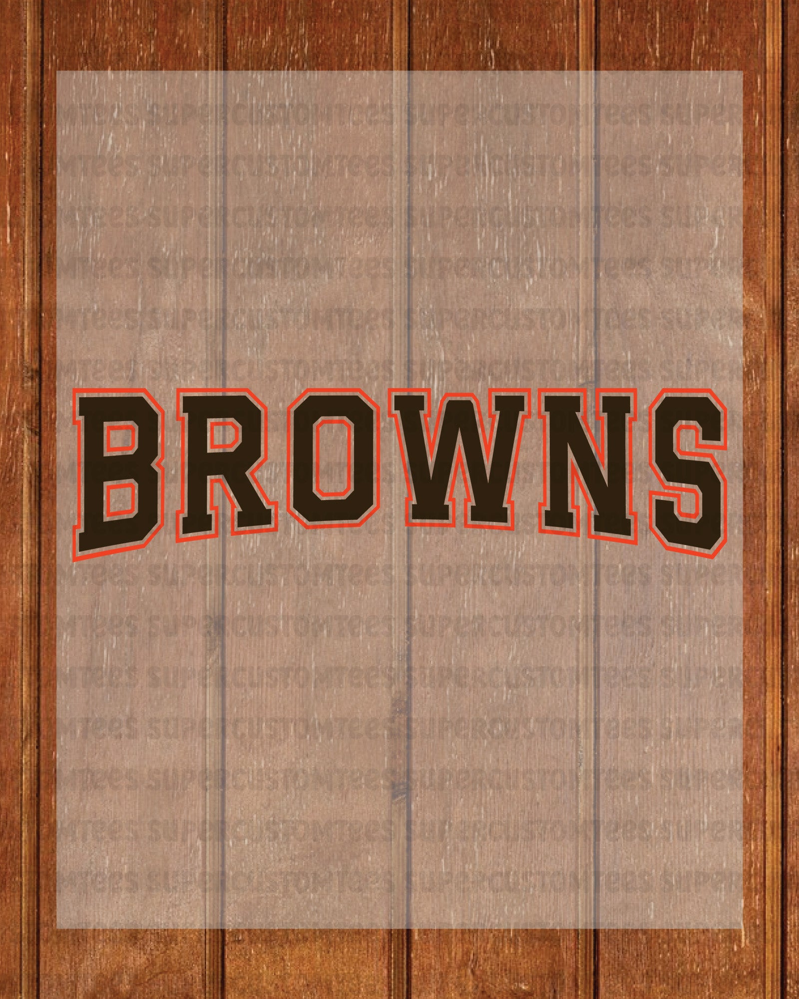 Browns DTF Transfer Ready to Press