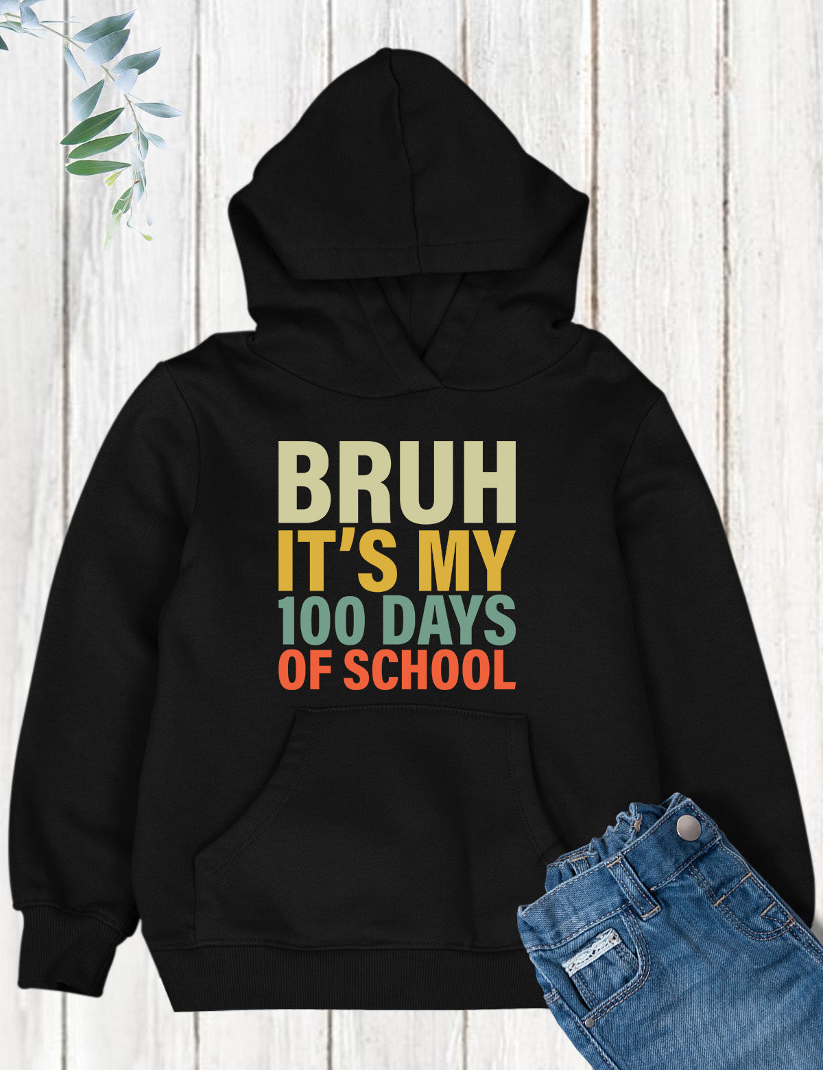 Bruh It’s My 100 Days of School DTF Transfer, Ready to Press Heat Transfer for Shirts, Fun 100 Days of School Design, UV Sticker