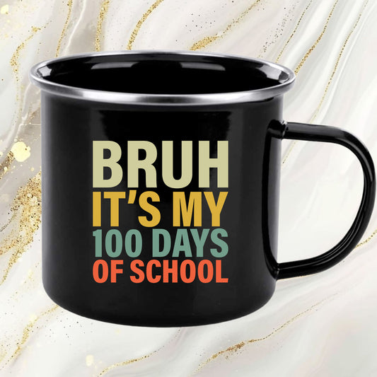 Bruh It’s My 100 Days of School DTF Transfer, Ready to Press Heat Transfer for Shirts, Fun 100 Days of School Design, UV Sticker