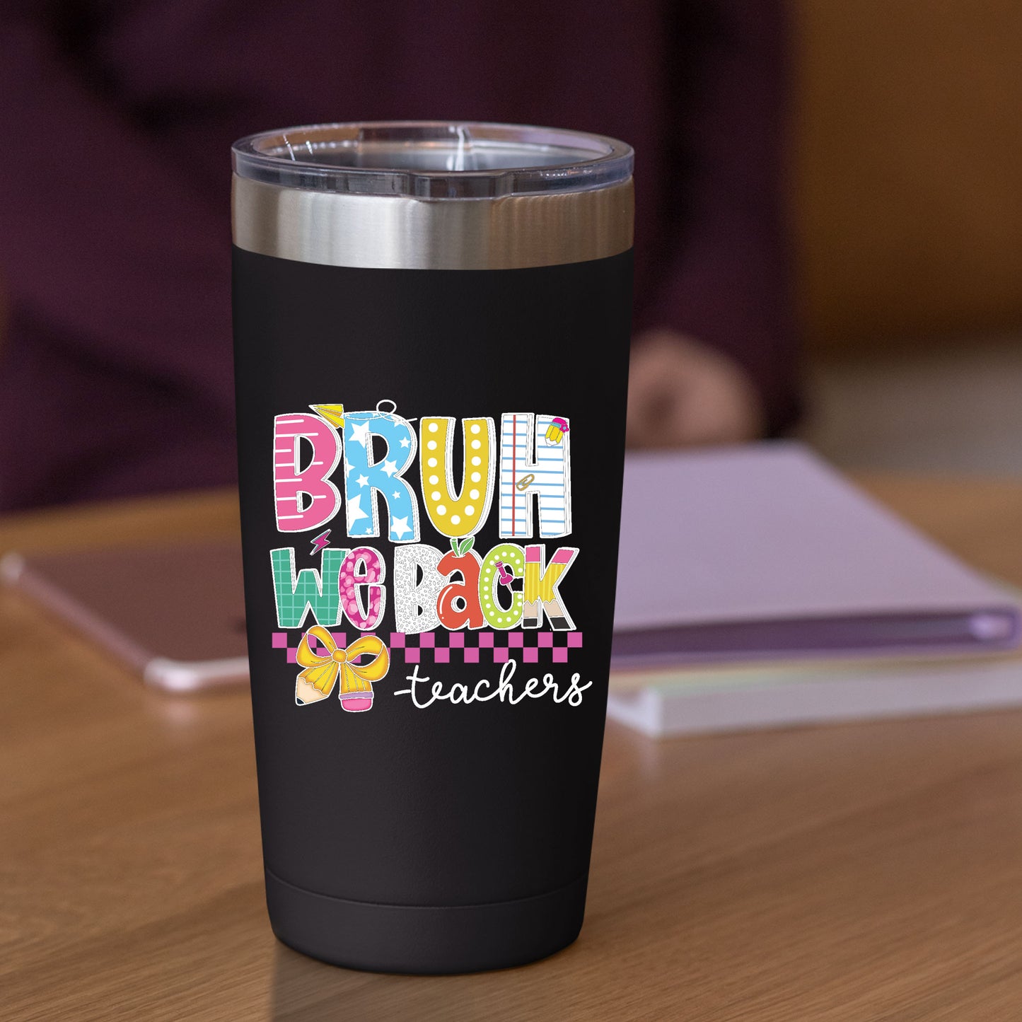 Bruh We Back School Heat Transfer